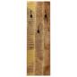 Preview: Wandgarderobe 2 Stk. Mangoholz Massiv 36x110x3 cm
