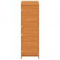 Preview: Geräteschuppen Braun 55x52x174,5 cm Massivholz Tanne