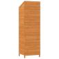 Preview: Geräteschuppen Braun 55x52x174,5 cm Massivholz Tanne