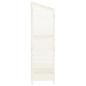 Preview: Geräteschuppen Weiß 102x52x174,5 cm Massivholz Tanne