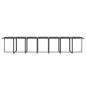 Preview: 19-tlg. Garten-Essgruppe mit Kissen Poly Rattan Grau