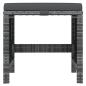 Preview: 19-tlg. Garten-Essgruppe mit Kissen Poly Rattan Grau