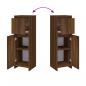 Preview: Badschrank Braun Eichen-Optik 30x30x95 cm Holzwerkstoff