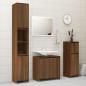 Preview: Badschrank Braun Eichen-Optik 30x30x95 cm Holzwerkstoff