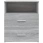 Preview: Nachttische 2 Stk. Grau Sonoma 50x32x60 cm
