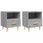 Preview: Nachttische 2 Stk. Grau Sonoma 40x35x47 cm