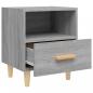 Preview: Nachttische 2 Stk. Grau Sonoma 40x35x47 cm