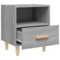 Preview: Nachttisch Grau Sonoma 40x35x47 cm