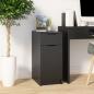 Preview: ARDEBO.de - Büroschrank Schwarz 33,5x50x75 cm Holzwerkstoff