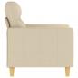 Preview: Sofasessel Creme 60 cm Stoff