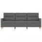 Preview: 3-Sitzer-Sofa Dunkelgrau 180 cm Stoff
