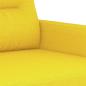 Preview: 3-Sitzer-Sofa Hellgelb 180 cm Stoff