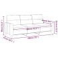 Preview: 3-Sitzer-Sofa Hellgelb 180 cm Stoff