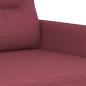 Preview: 3-Sitzer-Sofa Weinrot 180 cm Stoff