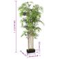 Preview: Bambusbaum Künstlich 730 Blätter 120 cm Grün