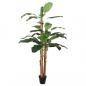 Preview: Bananenbaum Künstlich 9 Blätter 120 cm Grün