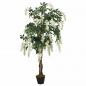 Preview: Glyzinienbaum Künstlich 1260 Blätter 180 cm Grün und Weiß
