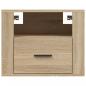 Preview: Wand-Nachttisch Sonoma-Eiche 50x36x40 cm