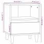 Preview: Nachttische 2 Stk. Grau Sonoma 40x35x50 cm