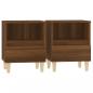 Preview: Nachttische 2 Stk. Braun Eichen-Optik 40x35x50 cm