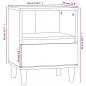 Preview: Nachttische 2 Stk. Braun Eichen-Optik 40x35x50 cm