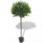 Preview: Künstlicher Lorbeerbaum mit Topf 125 cm Grün
