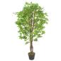 Preview: Künstliche Pflanze Ahornbaum mit Topf Grün 120 cm