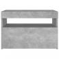 Preview: TV-Schrank mit LED-Leuchten Betongrau 60x35x40 cm