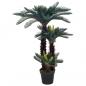 Preview: ARDEBO.de - Künstliche Pflanze Cycas-Palme mit Topf Grün 125 cm
