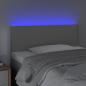 Preview: LED Kopfteil Grau 100x5x78/88 cm Kunstleder