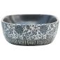 Preview: Aufsatzwaschbecken Schwarz und Blau Oval 47x33x13 cm Keramik