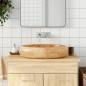 Preview: ARDEBO.de - Aufsatzwaschbecken Braun Oval 59x40x15 cm Keramik