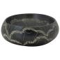 Preview: Aufsatzwaschbecken Schwarz Oval 59x40x15 cm Keramik