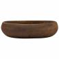 Preview: Aufsatzwaschbecken Braun Oval 59x40x15 cm Keramik