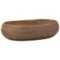 Preview: Aufsatzwaschbecken Braun Oval 59x40x15 cm Keramik