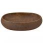 Preview: Aufsatzwaschbecken Braun Oval 59x40x15 cm Keramik