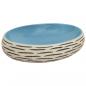 Preview: Aufsatzwaschbecken Mehrfarbig Oval 59x40x15 cm Keramik