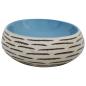 Preview: Aufsatzwaschbecken Mehrfarbig Oval 59x40x15 cm Keramik