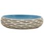 Preview: Aufsatzwaschbecken Mehrfarbig Oval 59x40x15 cm Keramik