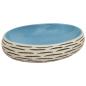 Preview: Aufsatzwaschbecken Mehrfarbig Oval 59x40x15 cm Keramik
