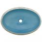Preview: Aufsatzwaschbecken Mehrfarbig Oval 59x40x15 cm Keramik