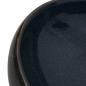 Preview: Aufsatzwaschbecken Schwarz und Blau Oval 59x40x15 cm Keramik
