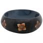 Preview: Aufsatzwaschbecken Schwarz und Blau Oval 59x40x15 cm Keramik