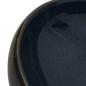 Preview: Aufsatzwaschbecken Schwarz und Blau Oval 59x40x15 cm Keramik