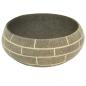 Preview: Aufsatzwaschbecken Mehrfarbig Oval 59x40x15 cm Keramik