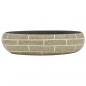 Preview: Aufsatzwaschbecken Mehrfarbig Oval 59x40x15 cm Keramik