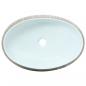 Preview: Aufsatzwaschbecken Grau und Blau Oval 59x40x15 cm Keramik