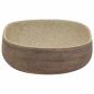 Preview: Aufsatzwaschbecken Sandfarben Braun Oval 59x40x14 cm Keramik