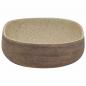 Preview: Aufsatzwaschbecken Sandfarben Braun Oval 59x40x14 cm Keramik