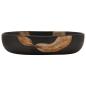 Preview: Aufsatzwaschbecken Schwarz Oval 59x40x14 cm Keramik